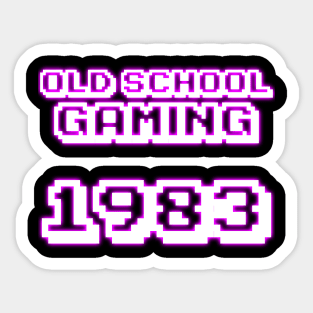 old school gaming Sticker